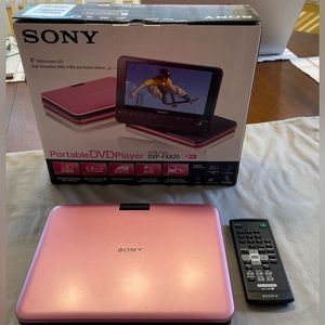 Sony 8” Widescreen LCD Portable DVD/CD Player with Swivel Action.